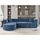 preview thumbnail 20 of 41, Roomfitters Modern Sectional Sofa with Curved Design, Luxurious Chenille Fabric, Two Throw Pillows, L-Shaped Modular Couch