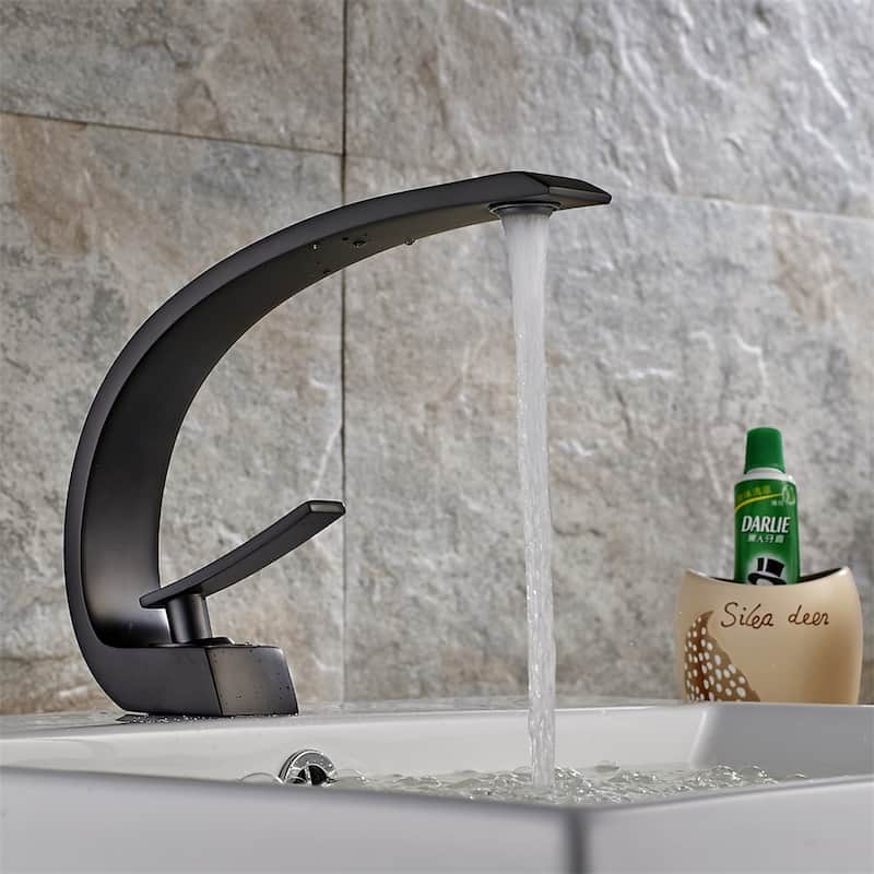 Bathroom Faucet,Brushed Faucet for Bathroom Sink,Single Hole Faucet