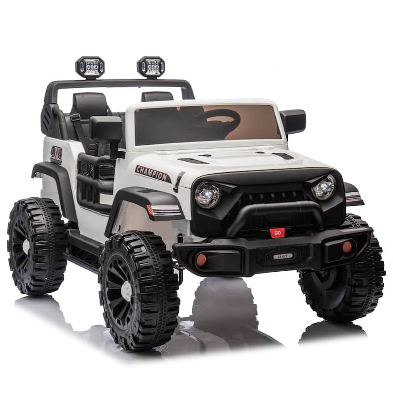 24V Two-Seater Kids Ride On Electric Car W/Parents Control,400w Motor,Provide A Speed Of 1.86-4.35mph For Kids Of 3+