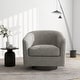 preview thumbnail 36 of 186, Modern Upholstered Barrel Chair Swivel Accent Chair for Living Room Linen - Khaki/Linen