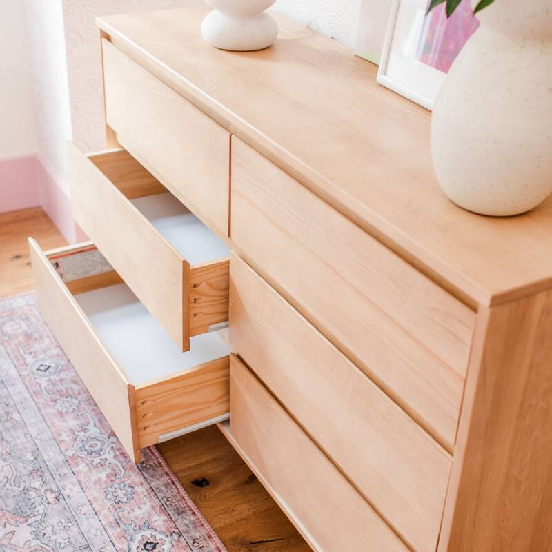 Max and Lily Scandinavian 6 Drawer Dresser