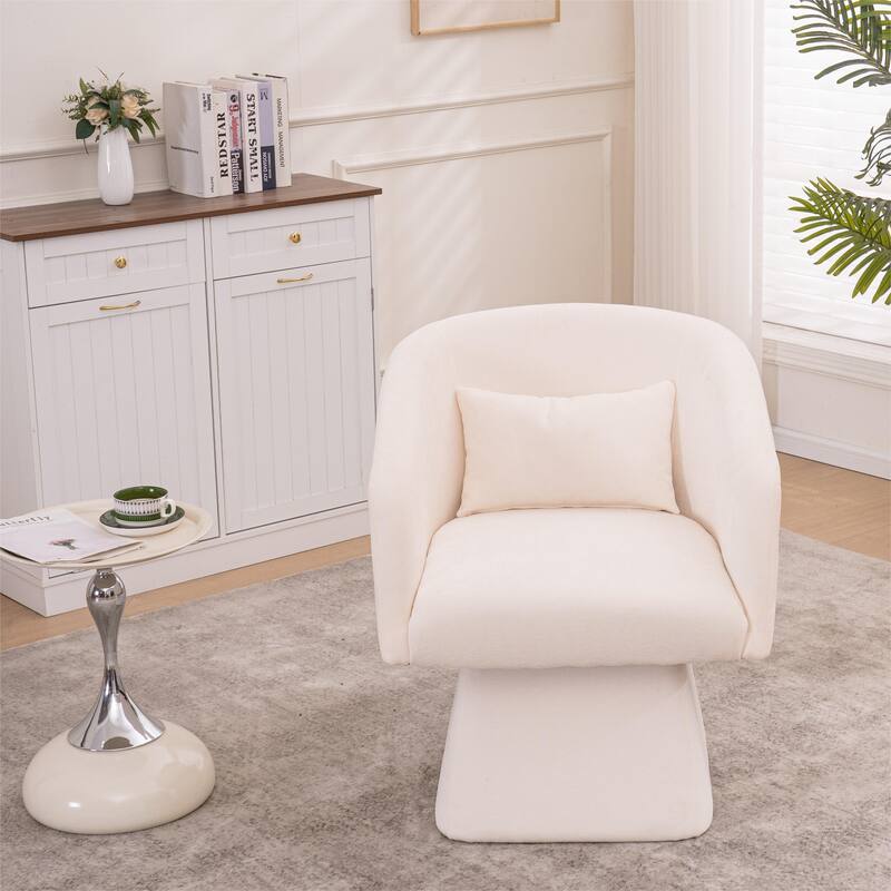 Chenille Swivel Lounge Chair