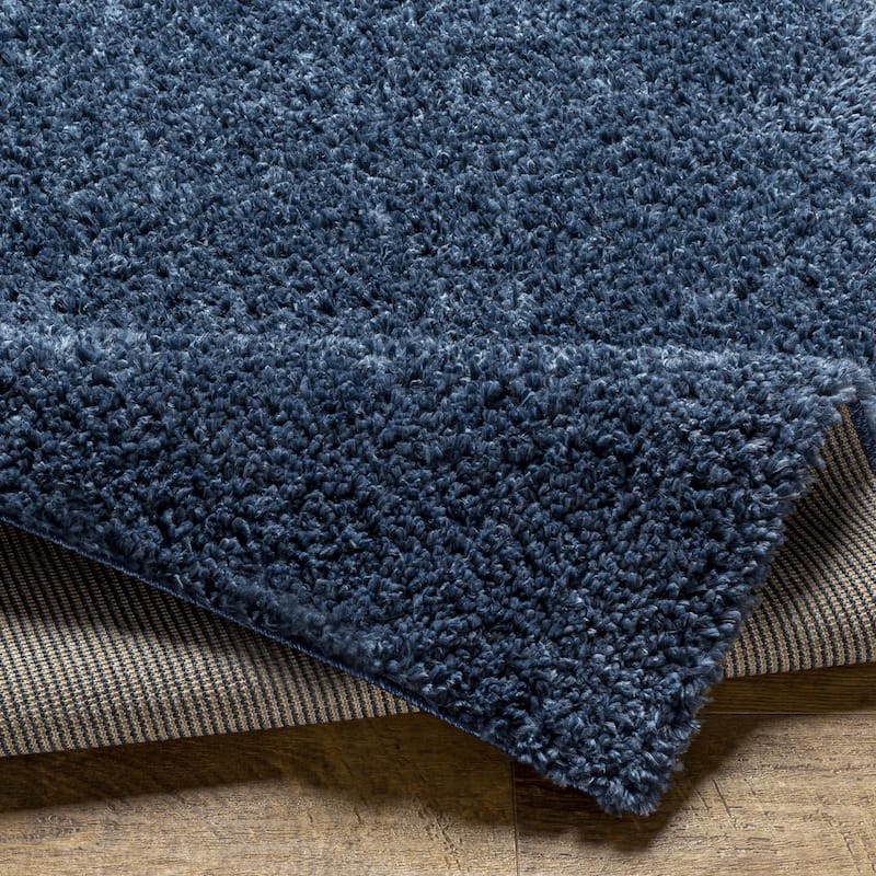 Livabliss Deluxe Shag Minimalist Medallion Area Rug