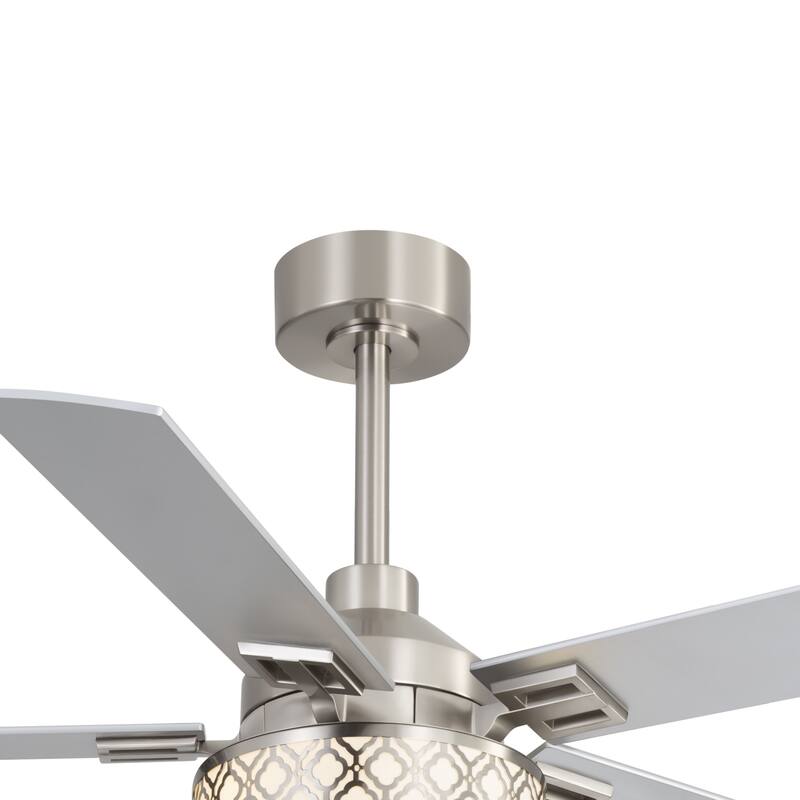 52-inch Reversible 5-Blade Fandelier Ceiling Fan with Light and Remote