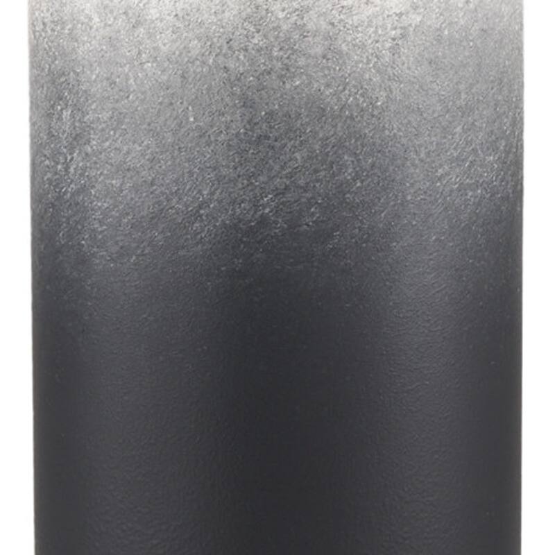 20" Black And White Ombre Metal Table Vase - 5.91