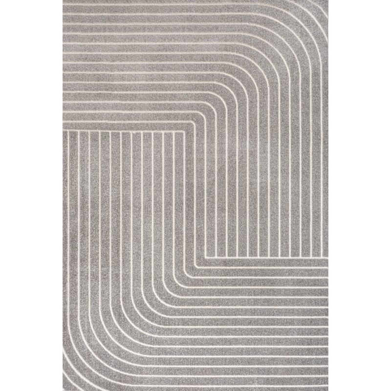 JONATHAN Y Aarhus Minimalist Angle Geometric Ivory/Cream Area Rug - 5 X 8 - Gray/Ivory