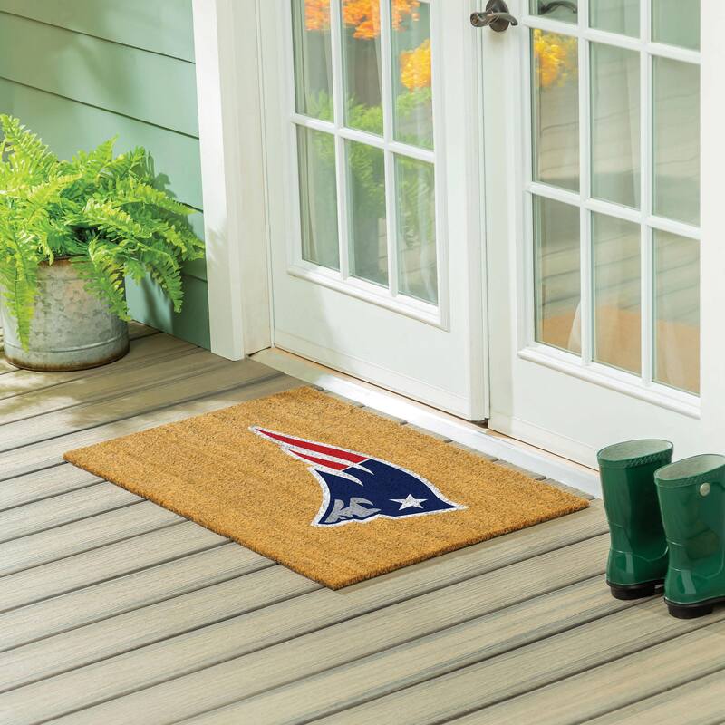 New England Patriots Full Color Indoor/Outdoor Coir Mat - 36" x 24"