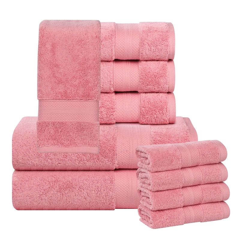 Superior Aria Turkish Cotton Heavyweight 10-Piece Towel Set