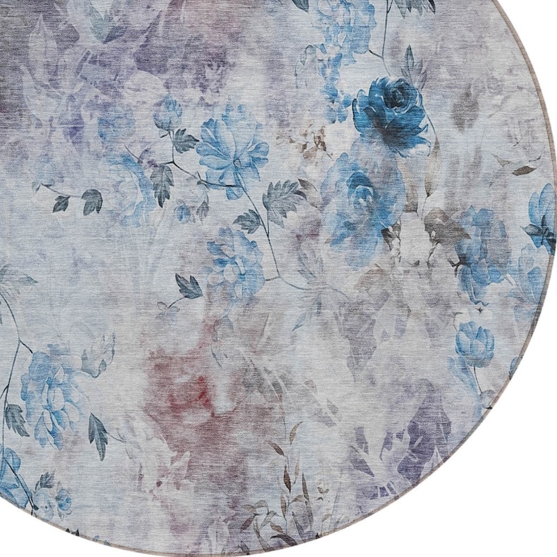 HomeRoots Floral Transitional Rectangle Outdoor Rug