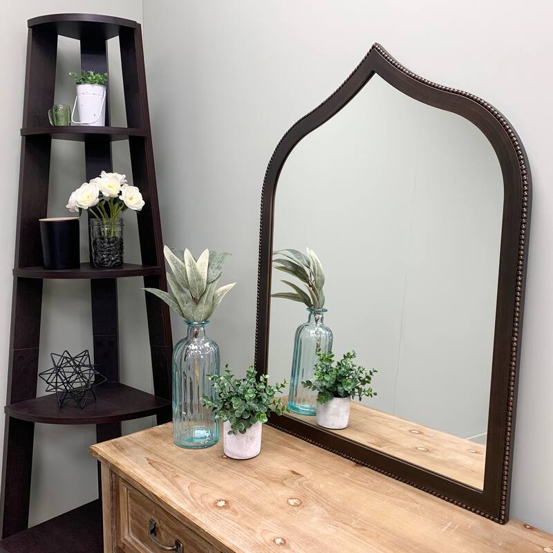 Van Buren Framed Vanity Mirror - Teardrop Cathedral - 24.4x32.4