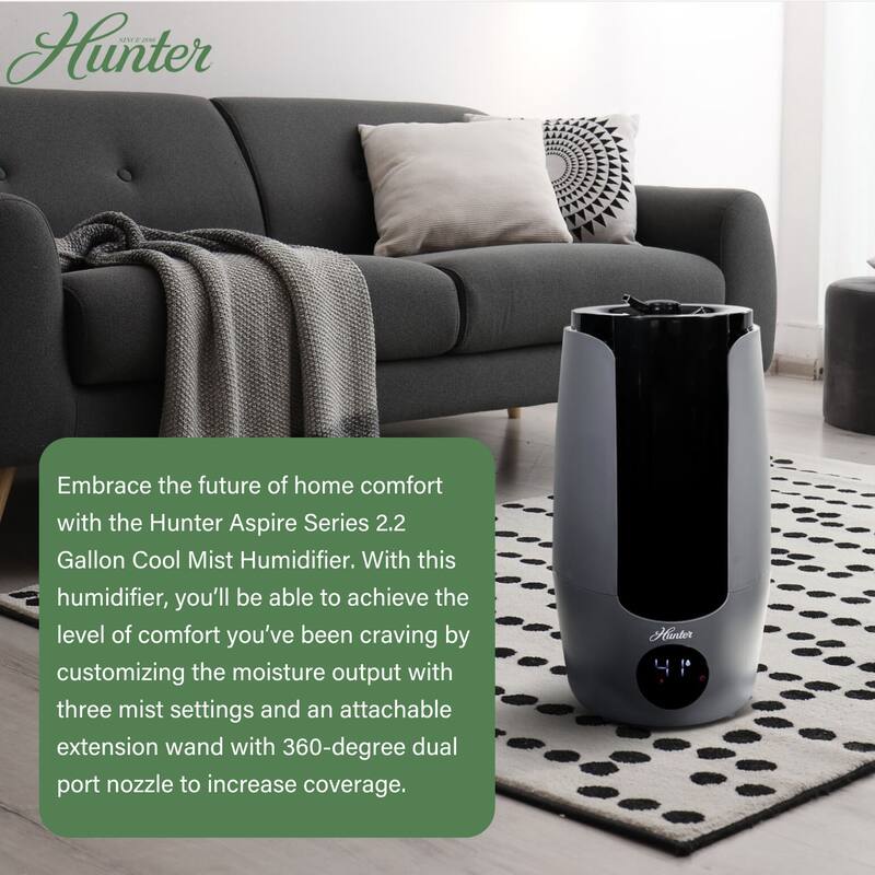 Hunter HHU400 Aspire Ultrasonic Cool Mist Humidifier