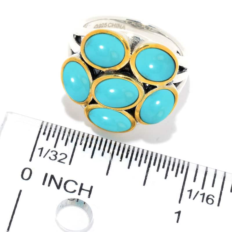 925 Sterling Silver Campitos Turquoise Ring