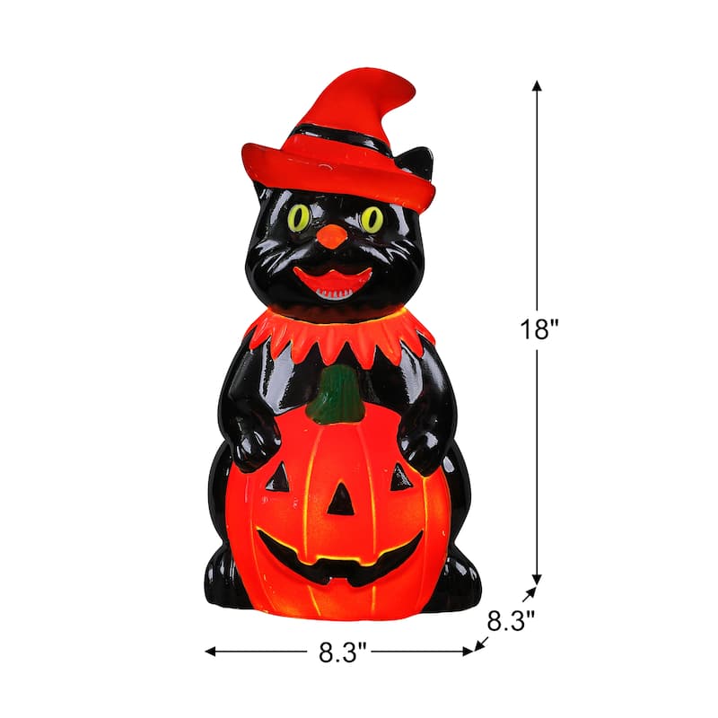 18 in. Outdoor Cat Lit Blow Mold