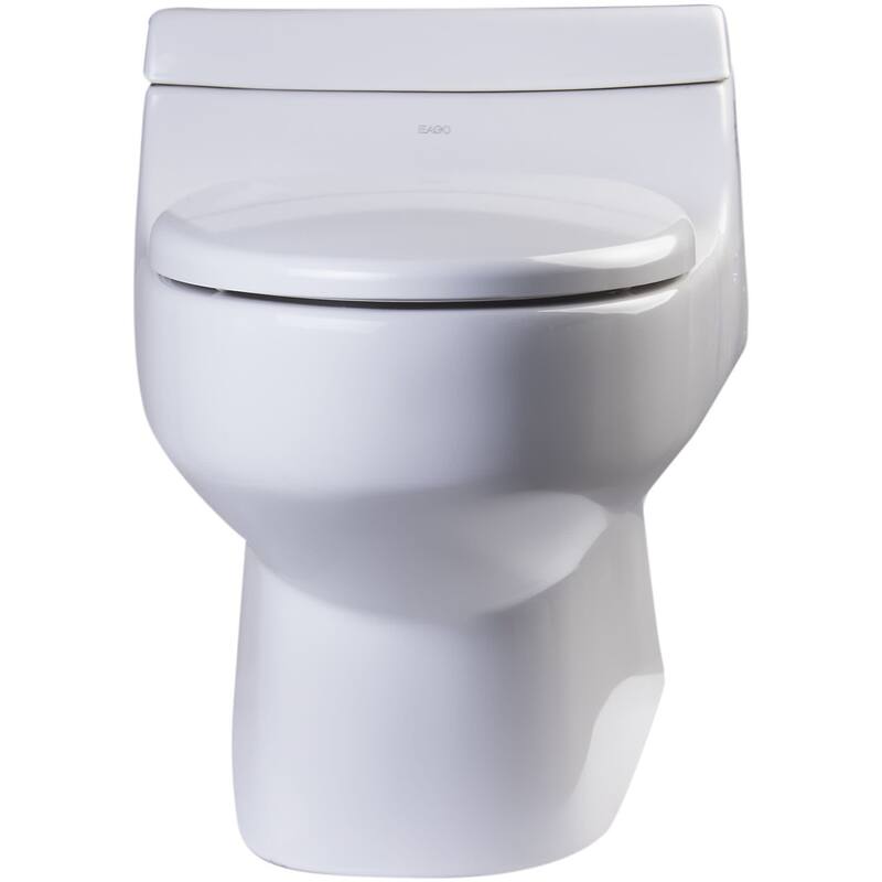 Eago Elongated Closed-Front Toilet Seat with Soft Close Hinges