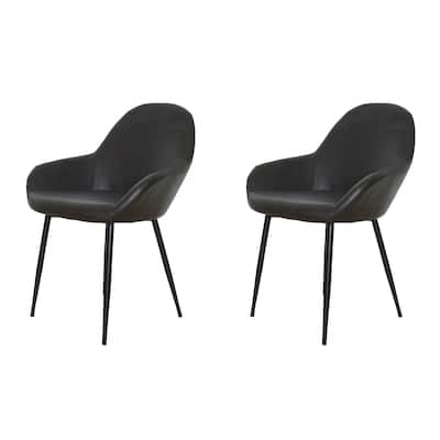 Modern Wacke Dining Chair Grey (Set of Two)