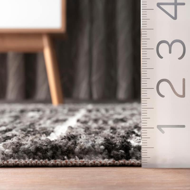 Nuloom Transitional Fading Mayen Cruz Andina Geo Border Print Area Rug