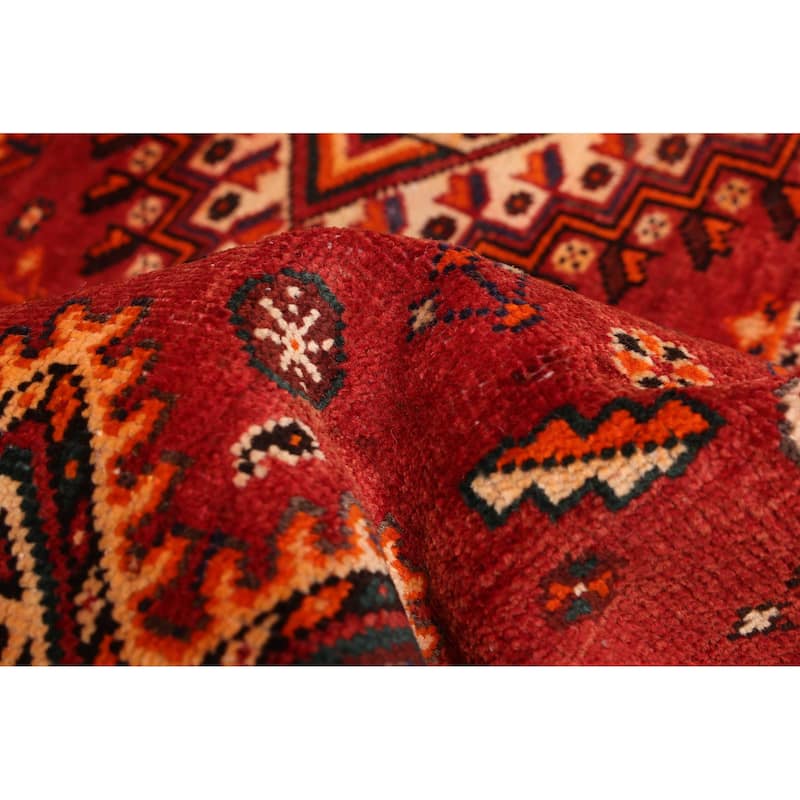 ECARPETGALLERY Hand-knotted Konya Anatolian Red Wool Rug - 6'5 x 9'6