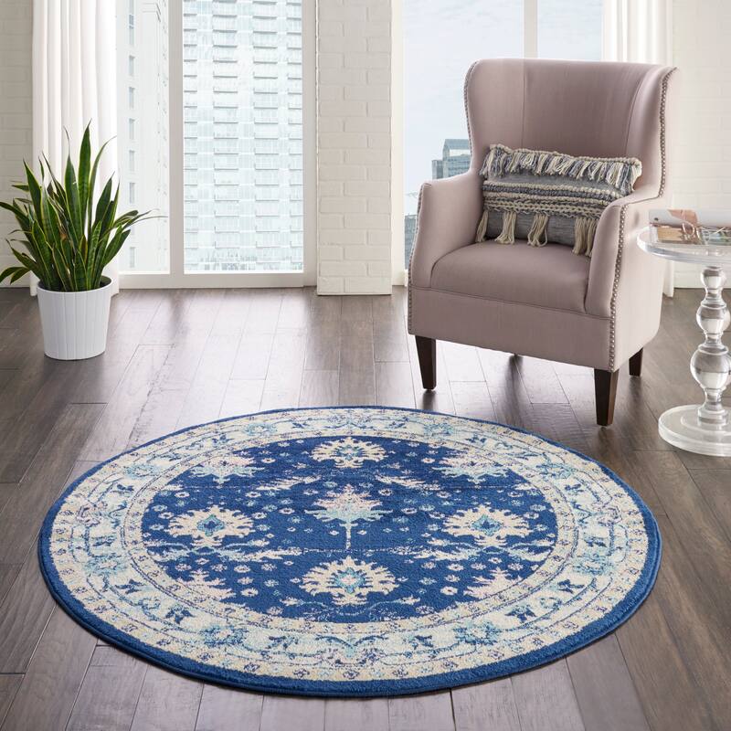 Nourison Tranquil Oriental Floral Medallion Area Rug