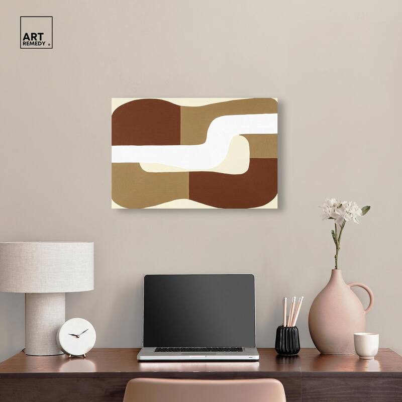 Minimal Wavy III Canvas by Art Remedy, Gallery Wrapped