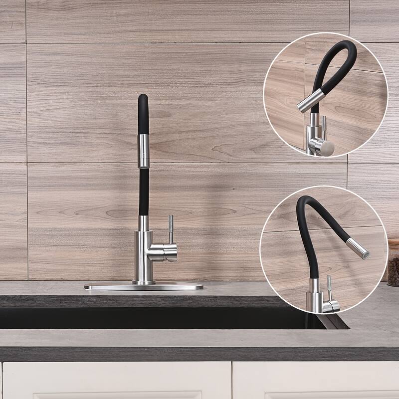 Dynamic Single Handle Bar Faucet Deckplate Included in Stainless Steel