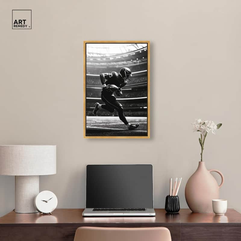 Football Stadium Canvas by Art Remedy