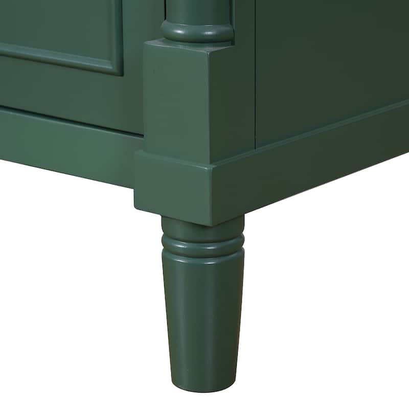 Bathroom Vanity with Sink, Multifunctional Small Bathroom Cabinet, Bathroom Vanities with 2 Doors & Adjustable Shelf