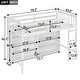preview thumbnail 12 of 16, Multi-Functional Twin Size Loft Bed with 8 Open Storage Shelves and Built-in Ladder, Space Saving, Solid Construction, Gary