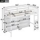 preview thumbnail 4 of 16, Wooden Twin Size Kids Loft Bed Frame with 8-Storage Shelves and Ladder, White