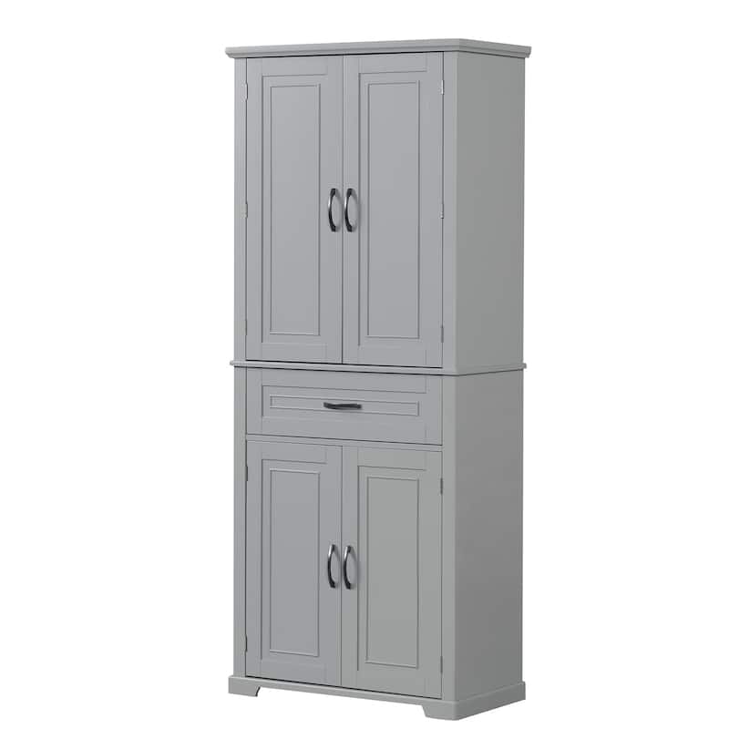 Roomfitters Bathroom Storage Cabinet with Doors and Drawer Adjustable Shelf and Organized Storage System