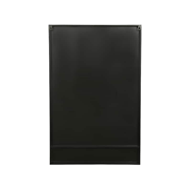 Iron and Glass Reflective Wall Mirror