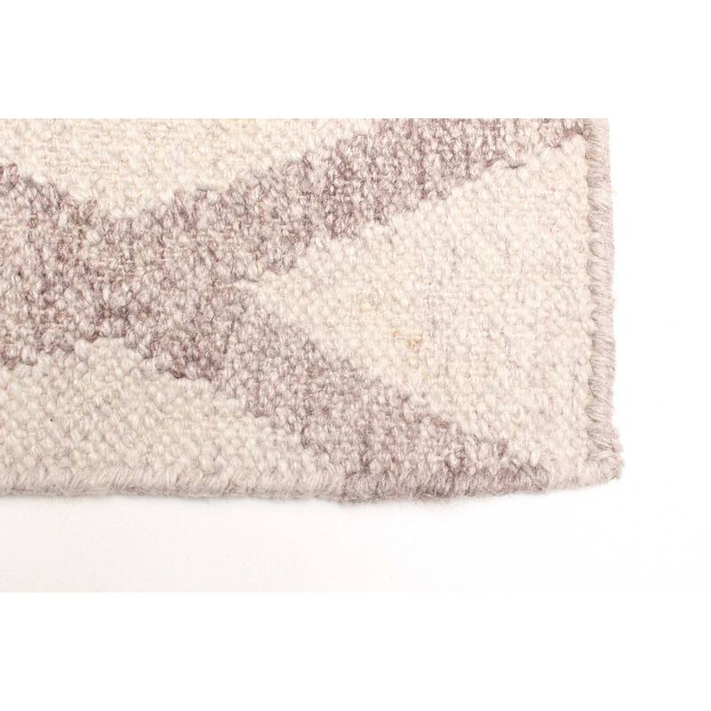 ECARPETGALLERY Flat-Weave Ankara FW Brown Wool Kilim - 5'1 x 7'11