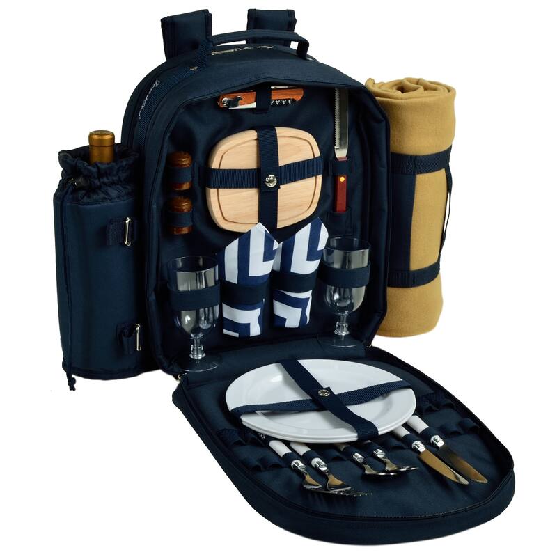 Picnic at Ascot Two Person Equipped Picnic Backpack with Blanket