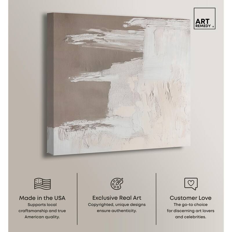 Art of Greige II Canvas by Art Remedy, Gallery Wrapped