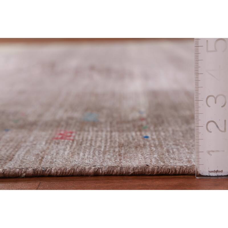 Hand Knotted Oriental 100% Wool Carpet Tribal Animal Pictorial Brown Gabbeh Area Rug - 11' 9'' X 8' 10''