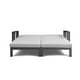 preview thumbnail 40 of 62, Benton Modern Aluminum Lounge Outdoor Double Chaise with Cushion - N/A