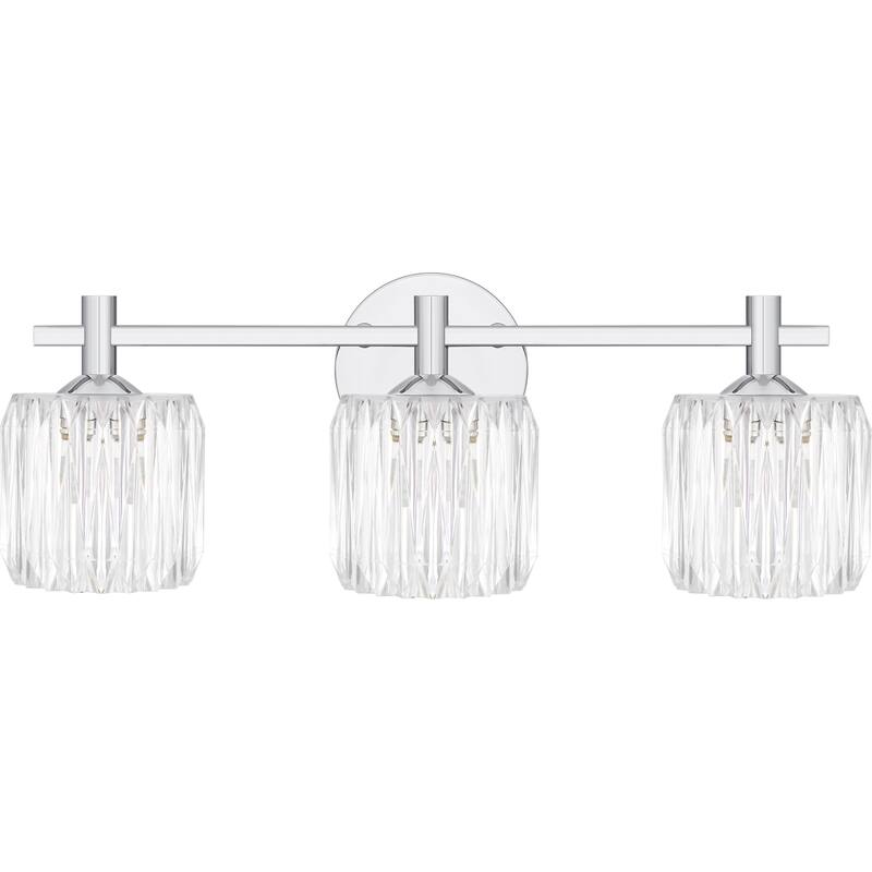 Spade 3-Light Polished Chrome Bath Light