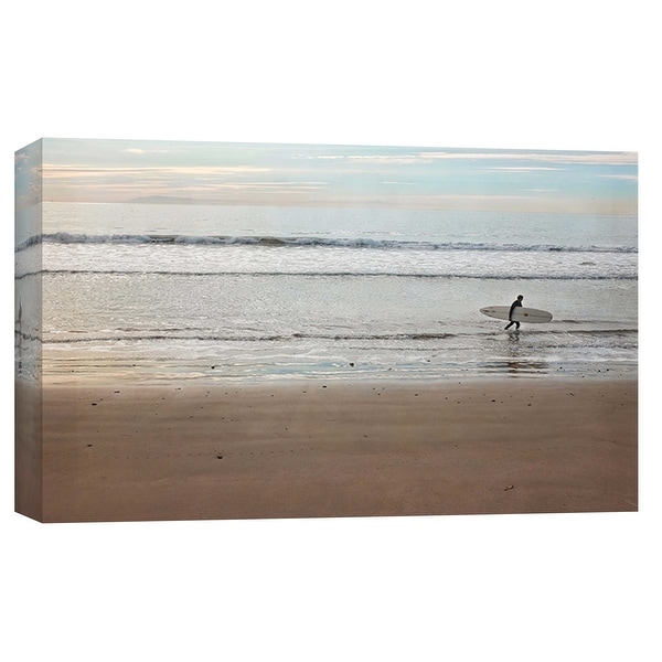 PTM Images 9-102247 PTM Canvas Collection 8" x 10" - "Surfer Dude" Giclee Beaches and Waves Art Print on Canvas