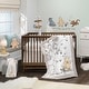 preview thumbnail 4 of 3, Lambs & Ivy Disney Baby Storytime Pooh 100% Cotton Fitted Crib Sheet - White