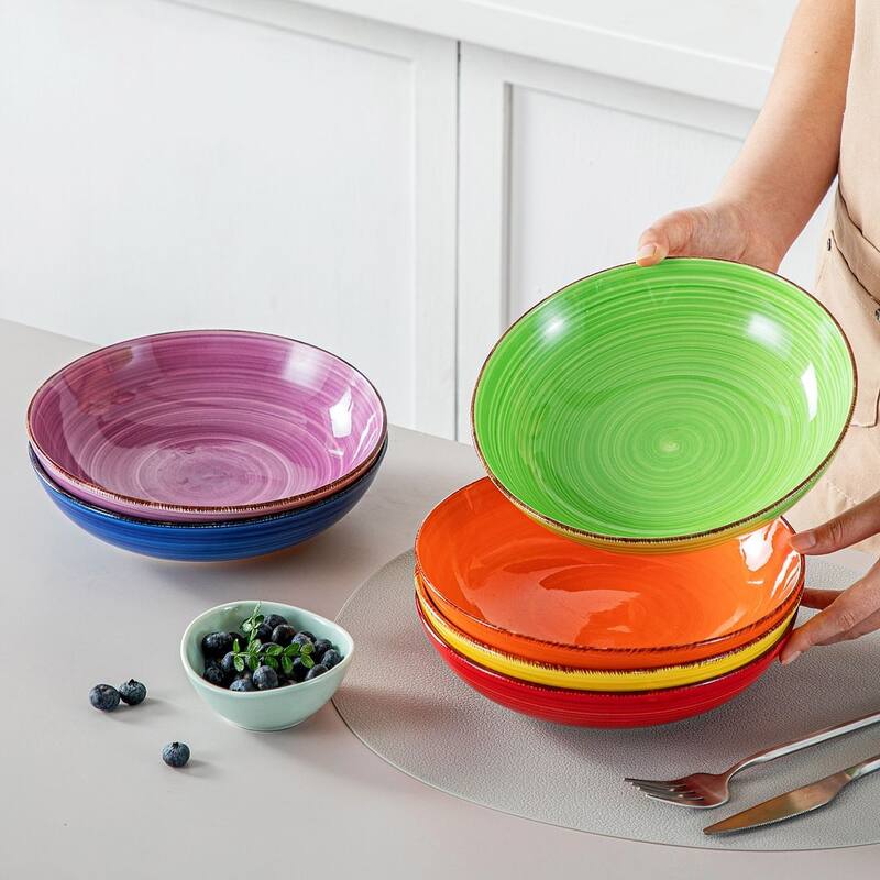 vancasso Bonita Sturdy Stoneware 6-Piece Bowls Set
