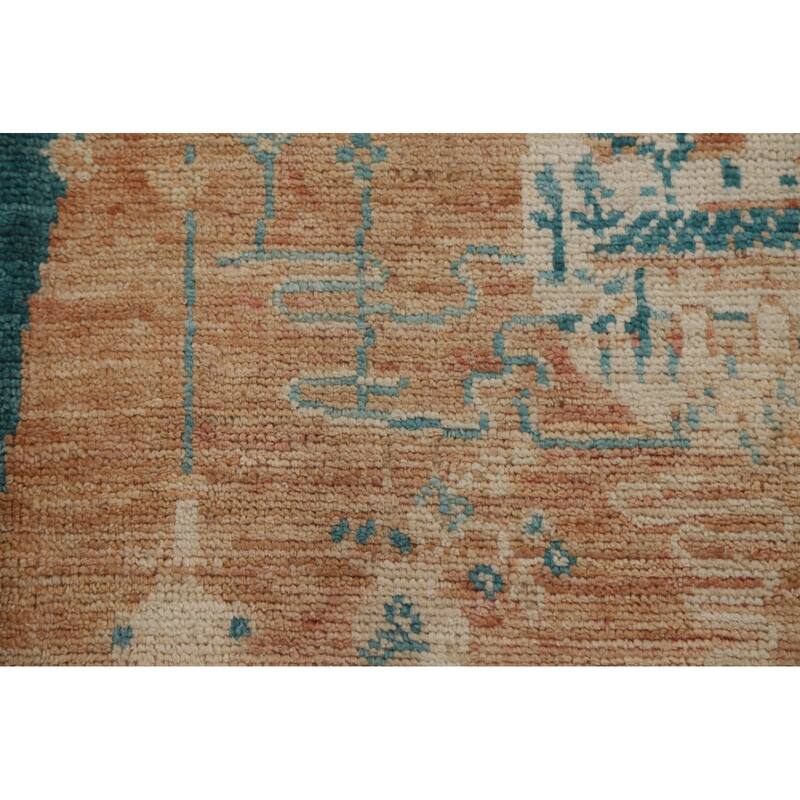 Animal Pictorial Art Deco Oriental Rug Wool Hand-knotted Foyer Carpet - 2'1" x 4'0"