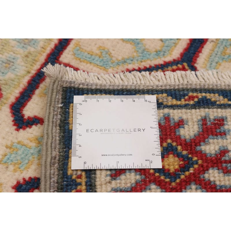ECARPETGALLERY Hand-knotted Uzbek Ghazni Grey Wool Rug - 3'5 x 4'8