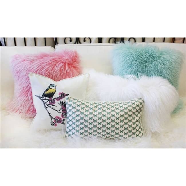 Costa Rica Robin's Egg Butterfly Throw Pillow