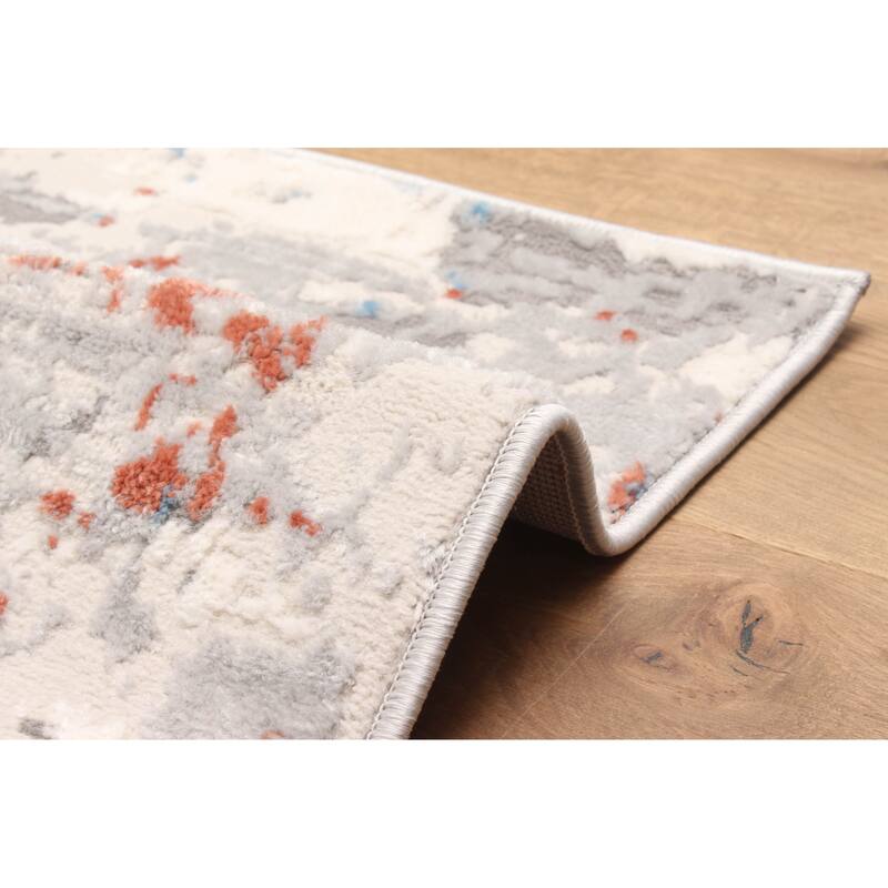 ECARPETGALLERY Machine Made Arlo Ivory Area Rug