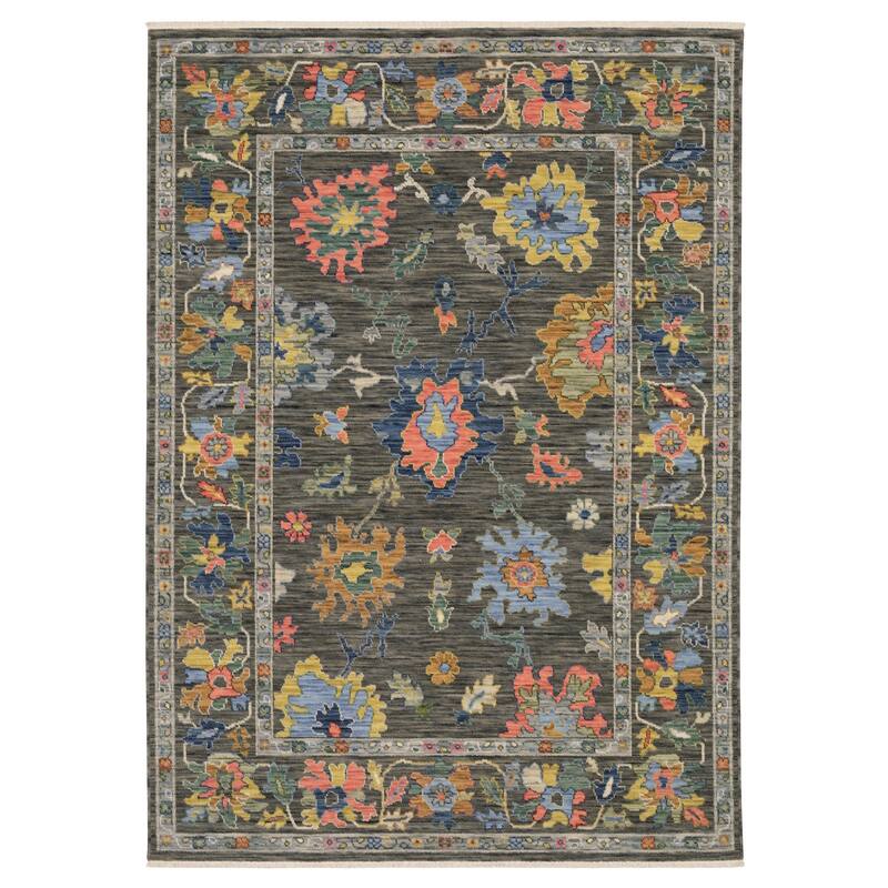 HomeRoots Oriental Traditional Rectangle Area Rug