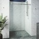 preview thumbnail 35 of 57, VIGO Elan E-class Shower Door with Clear Glass 3L x 60W x 76H - Stainless Steel