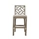 preview thumbnail 50 of 67, Natural Rattan Handmade Chippendale Cushioned Bar Stool by East at Main