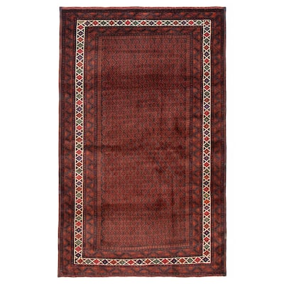 Teimani Red Rug 4'0" x 6'8" - 4'0 x 6'8
