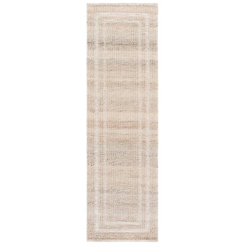 SAFAVIEH Handmade Natura Ausma Wool Rug - 2'3" x 8' Runner - Beige