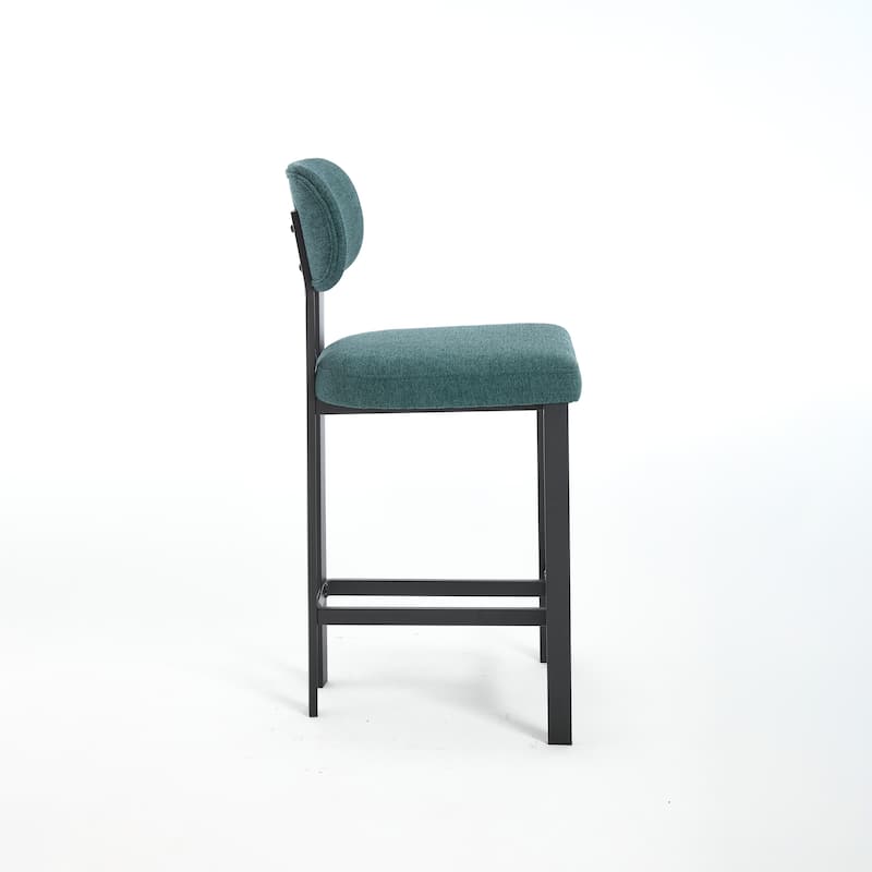 Upholstered Counter Height Bar Stools Side Chairs Set of 2