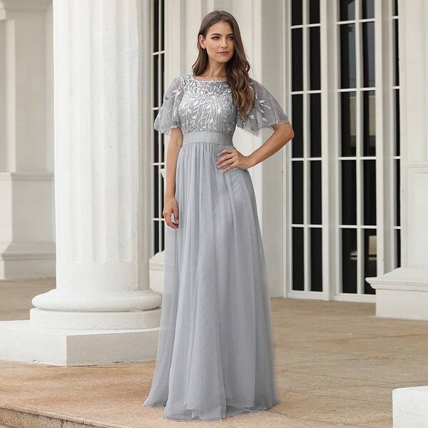 Shop Ever Pretty Womens Elegant Embroidery A Line Bridesmaid